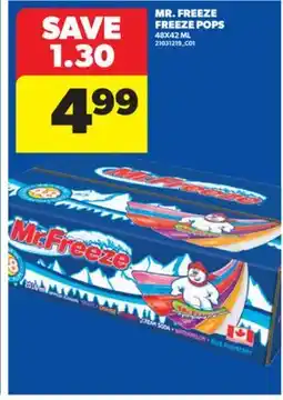 Real Canadian Superstore MR. FREEZE FREEZE POPS, 48X42 ML offer