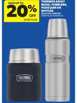 Real Canadian Superstore THERMOS ADULT MUGS, TUMBLERS, FOOD JARS OR BOTTLES offer
