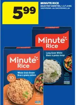 Real Canadian Superstore MINUTE RICE, 1.2/1.4 KG offer