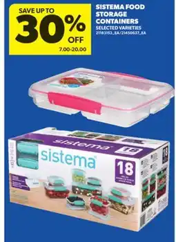 Real Canadian Superstore SISTEMA FOOD STORAGE CONTAINERS offer