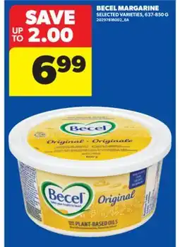Real Canadian Superstore BECEL MARGARINE, 637-850 G offer
