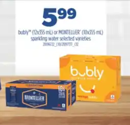 Real Canadian Superstore BUBLY (12X355 ML) OR MONTELLIER (10X355 ML) SPARKLING WATER offer