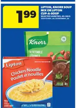Real Canadian Superstore LIPTON, KNORR SOUP MIX OR LIPTON CUP-A-SOUP, 40-166 G offer