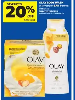 Real Canadian Superstore OLAY BODY WASH 364-975 ML OR BAR 4/8X90 G OR 8X113 G offer