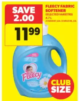Real Canadian Superstore FLEECY FABRIC SOFTENER, 4.7 L offer