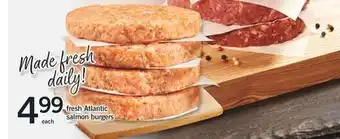 Fortinos FRESH ATLANTIC SALMON BURGERS offer