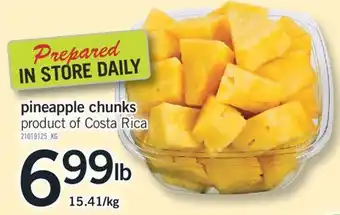 Fortinos PINEAPPLE CHUNKS offer