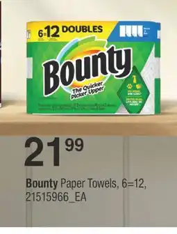 Fortinos BOUNTY PAPER TOWELS, 6 = 12 offer