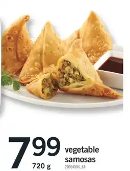 Fortinos VEGETABLE SAMOSAS, 720g offer