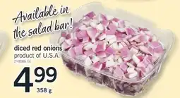 Fortinos DICED RED ONIONS 358 g offer