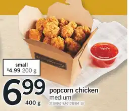 Fortinos popcorn chicken offer