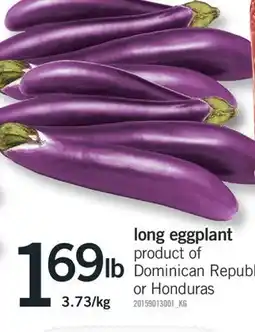 Fortinos LONG EGGPLANT offer