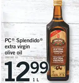 Fortinos PC SPLENDIDO EXTRA VIRGIN OLIVE OIL, 1 L offer