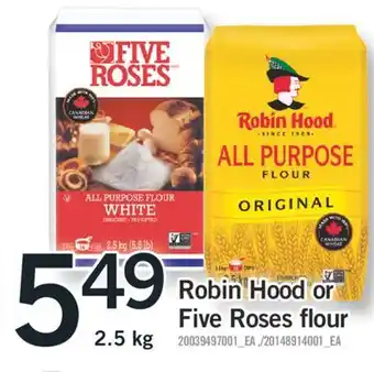Fortinos ROBIN HOOD OR FIVE ROSES FLOUR offer