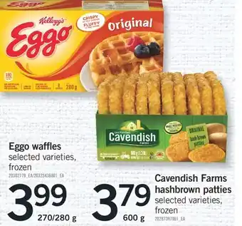 Fortinos EGGO WAFFLES, 270/280 G offer
