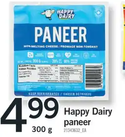 Fortinos HAPPY DAIRY PANEER 300 g offer