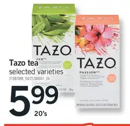 Fortinos TAZO TEA, 20's offer