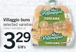 Fortinos VILLAGGIO BUNS, 6/8's offer