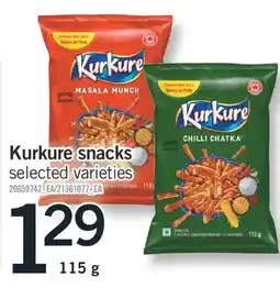 Fortinos KURKURE SNACKS, 115 g offer