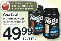 Fortinos VEGA SPORT PROTEIN POWDER, 801-837 g offer