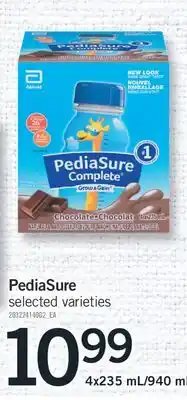Fortinos PEDIASURE, 4x235 mL/940 mL offer