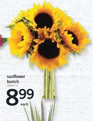 Fortinos SUNFLOWER BUNCH offer