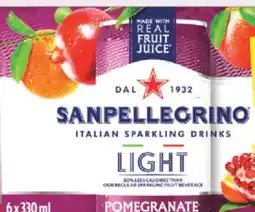 Fortinos SANPELLEGRINO ITALIAN SPARKLING DRINKS, 6 x 330 ml offer