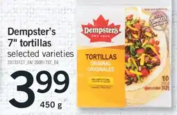 Fortinos DEMPSTER'S 7 TORTILLAS, 450 G offer