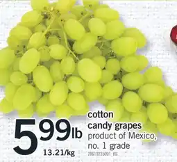 Fortinos COTTON CANDY GRAPES offer