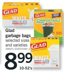 Fortinos GLAD GARBAGE, 10-52'S offer