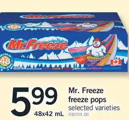Fortinos MR. FREEZE FREEZE POPS, 48x42 mL offer