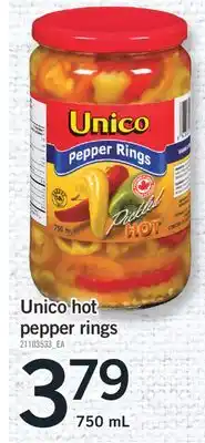 Fortinos UNICO HOT PEPPER RINGS, 750 mL offer