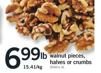 Fortinos WALNUT PIECES, HALVES OR CRUMBS offer