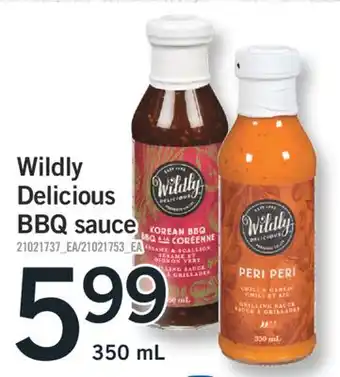 Fortinos WILDLY DELICIOUS BBQ SAUCE, 350 ML offer
