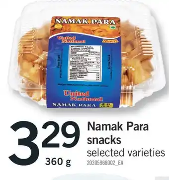 Fortinos NAMAK PARA SNACKS, 360 G offer