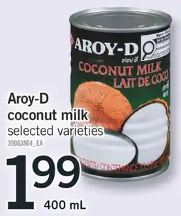 Fortinos AROY-D COCONUT MILK, 400 mL offer