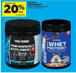 Real Canadian Superstore SIX STAR SUPPLEMENTS offer