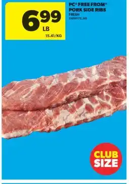 Real Canadian Superstore PC FREE FROM PORK SIDE RIBS offer