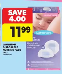 Real Canadian Superstore LANSINOH DISPOSABLE NURSING PADS offer