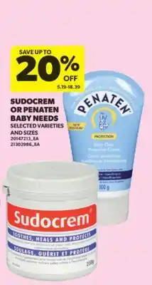 Real Canadian Superstore SUDOCREM OR PENATEN BABY NEEDS offer