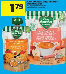 Real Canadian Superstore BABY GOURMET ORGANIC BABY FOOD POUCHES, 128 ML offer