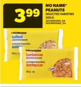 Real Canadian Superstore NO NAME PEANUTS, 500 G offer
