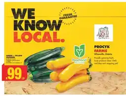 No Frills GREEN or YELLOW ZUCCHINI offer
