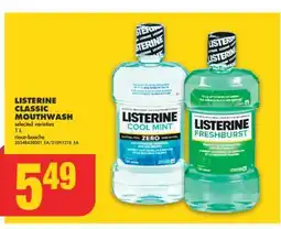 No Frills LISTERINE CLASSIC MOUTHWASH, 1 L offer