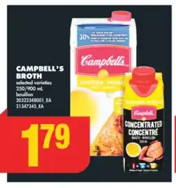 No Frills CAMPBELL'S BROTH, 250/900 mL offer