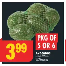 No Frills AVOCADOS, PKG OF 5 OR 6 offer