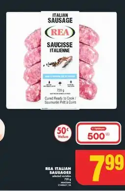 No Frills REA ITALIAN SAUSAGES, 720 g offer