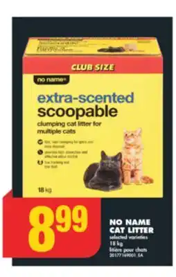 No Frills NO NAME CAT LITTER, 18 kg offer