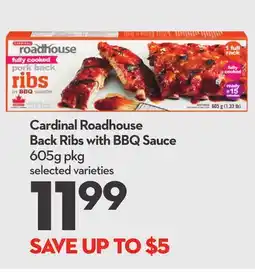 Longo's Cardinal Roadhouse Back Ribs with BBQ Sauce offer