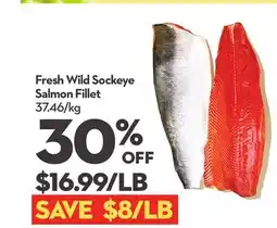 Longo's Fresh Wild Sockeye Salmon Fillet offer